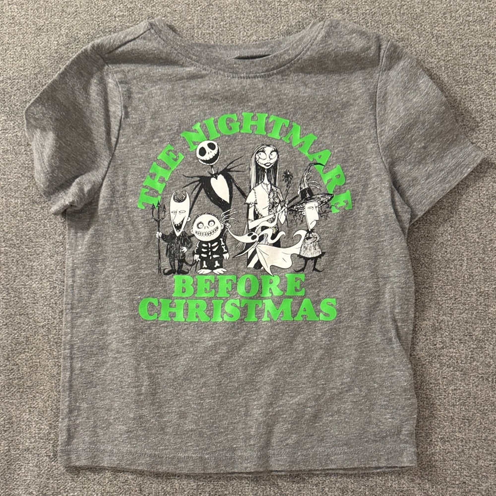 5/$15- Gray The Nightmare Before Christmas T-Shirt